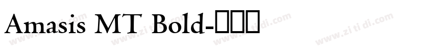 Amasis MT Bold字体转换